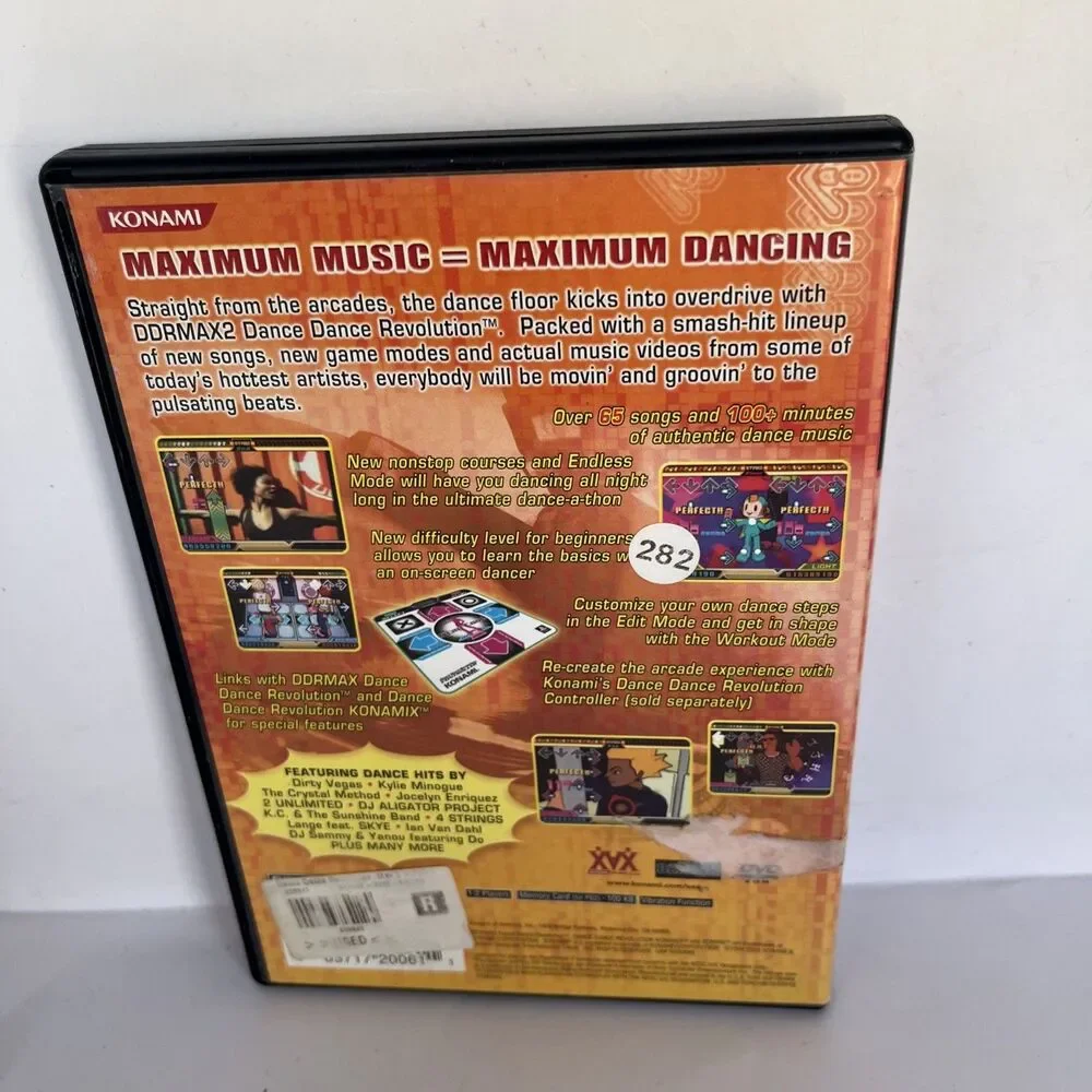 DDRMAX 2 Dance Dance Revolution Sony PS2 Playstation Complete